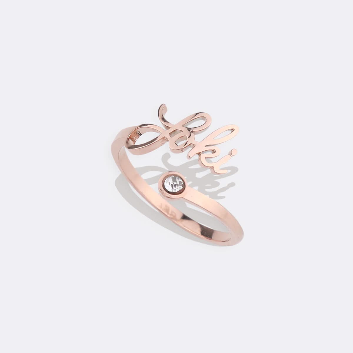 Bague avec pierre de naissance personnalisée