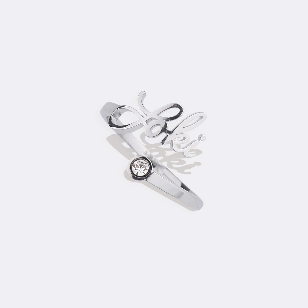 Bague avec pierre de naissance personnalisée