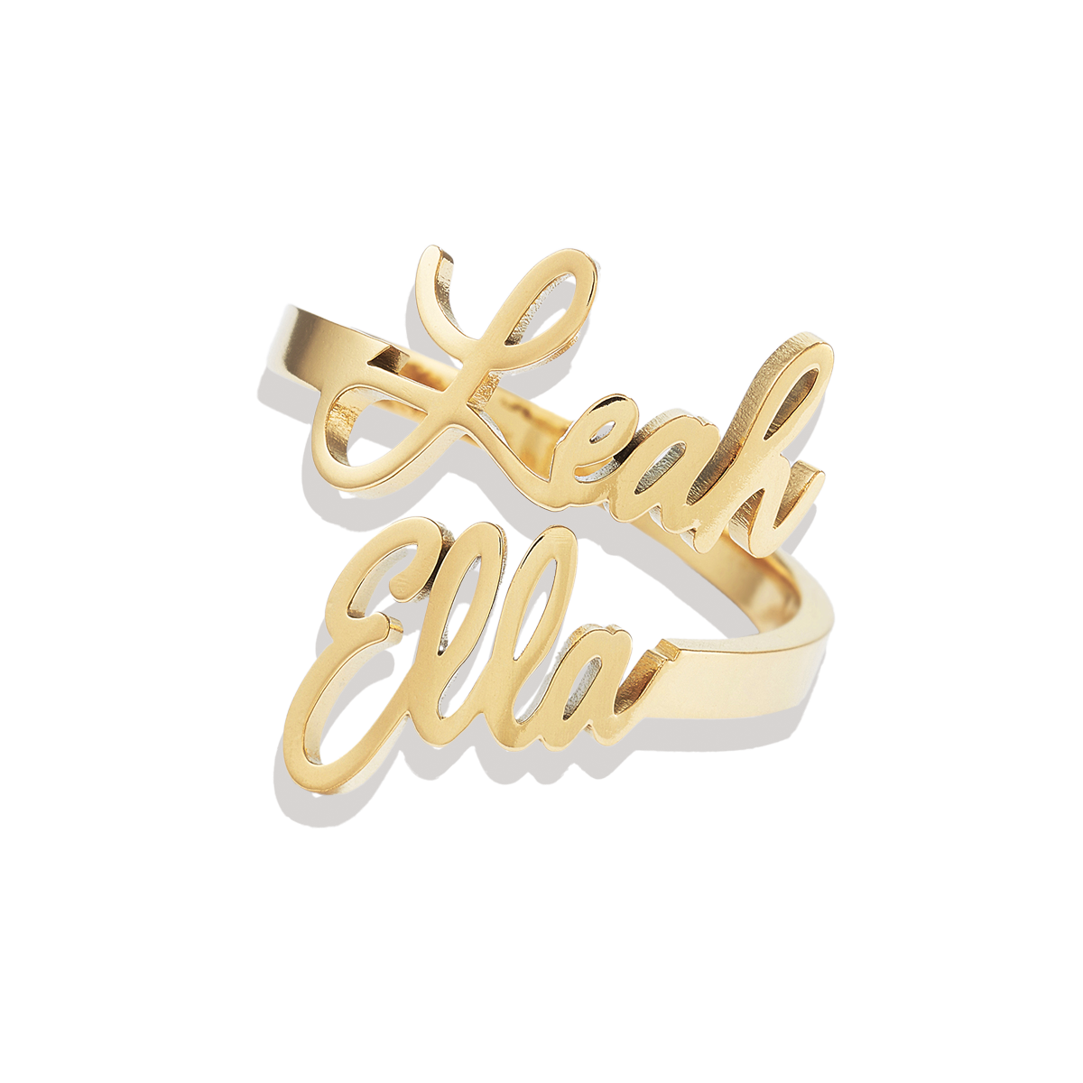 Bague double prénom