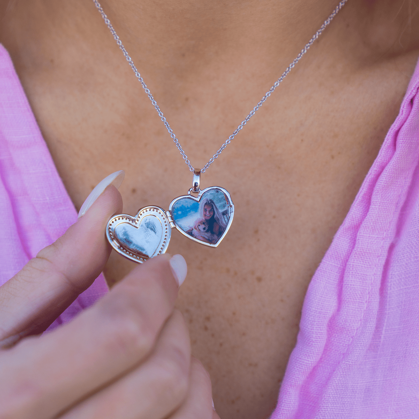 Collier Médaillon Cœur Personnalisé