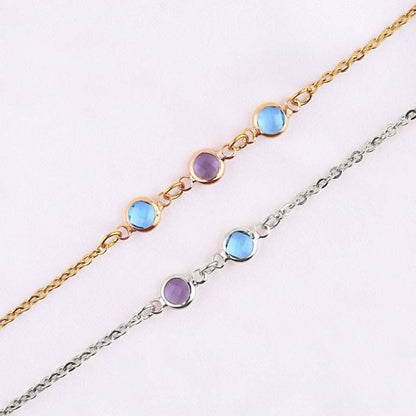 Bracelet personnalisé avec pierre de naissance