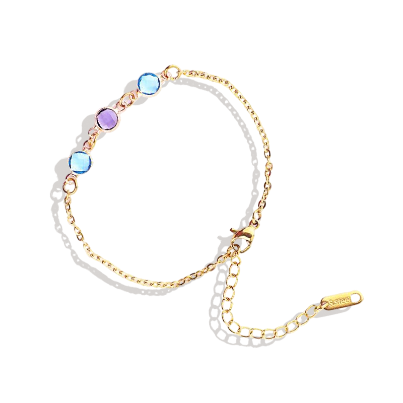 Bracelet personnalisé avec pierre de naissance