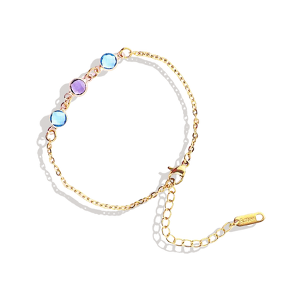 Bracelet personnalisé avec pierre de naissance