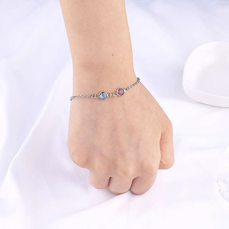 Bracelet personnalisé avec pierre de naissance