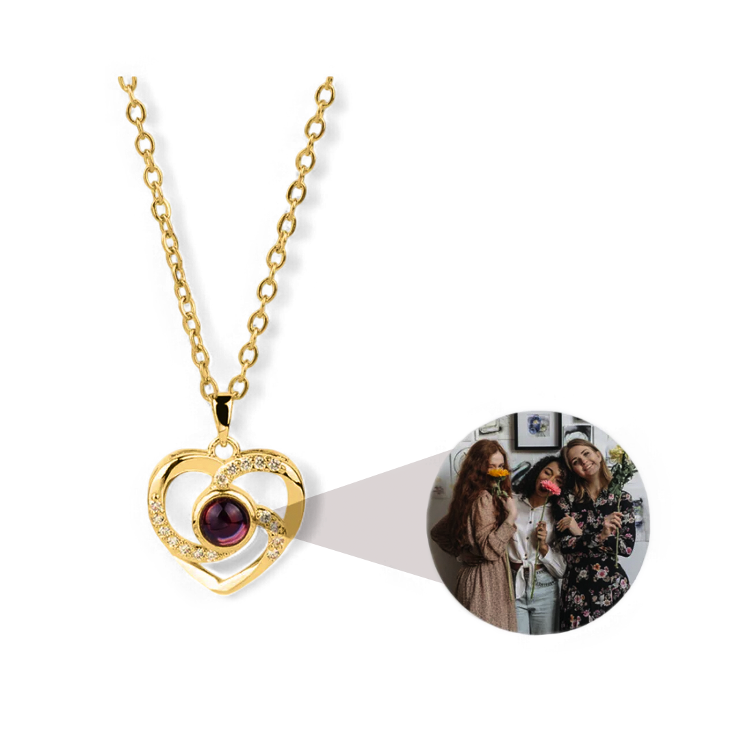 Collier photo pavé Center of My Heart