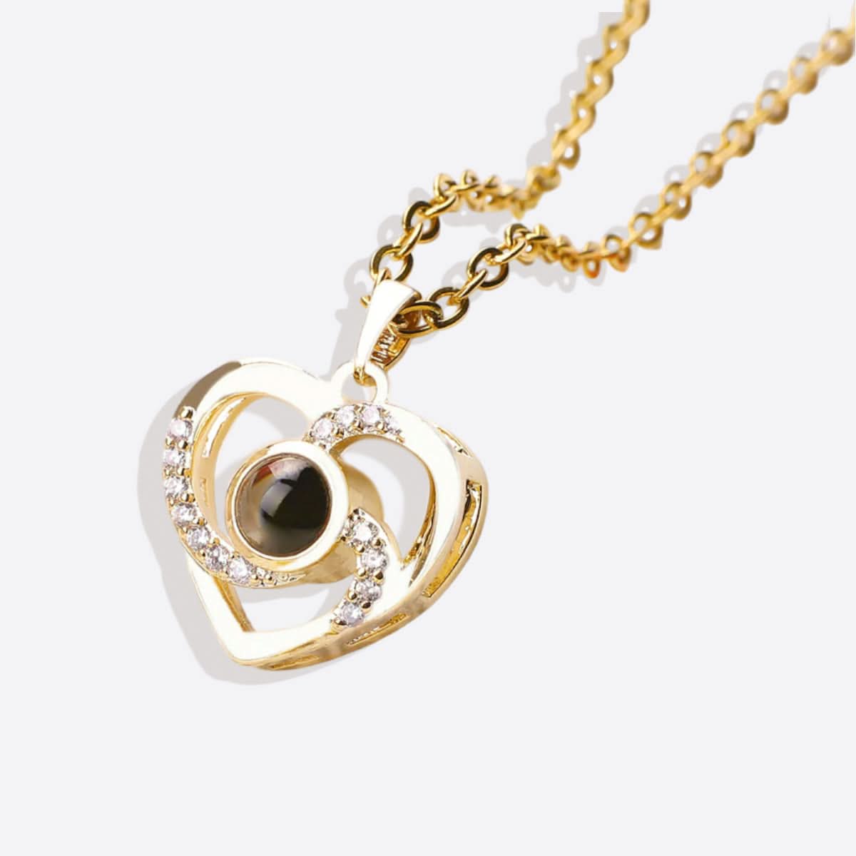 Collier photo pavé Center of My Heart