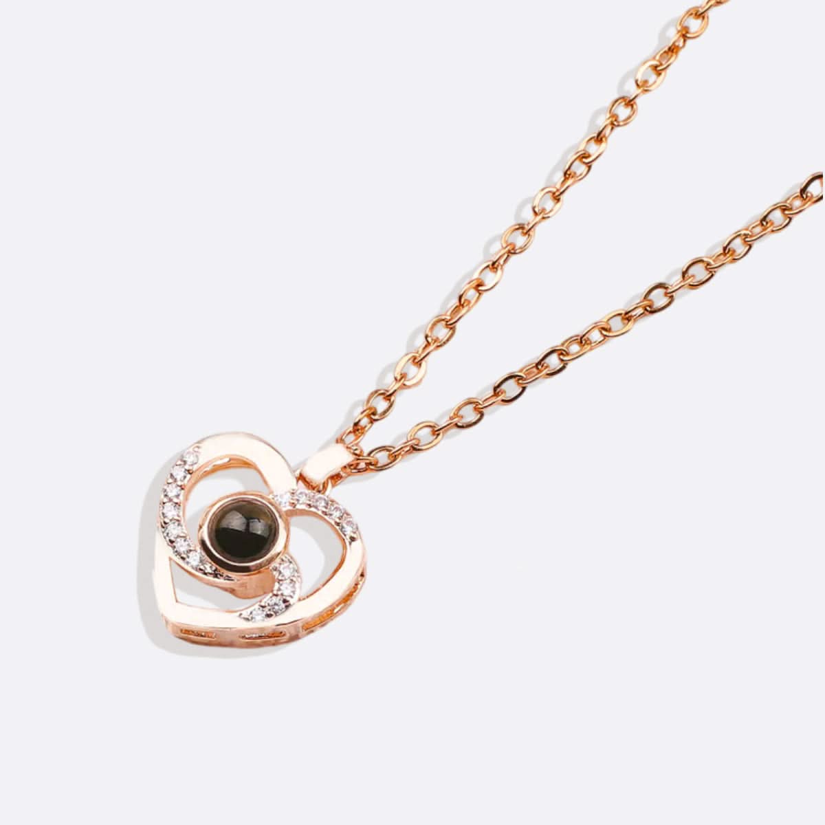 Collier photo pavé Center of My Heart