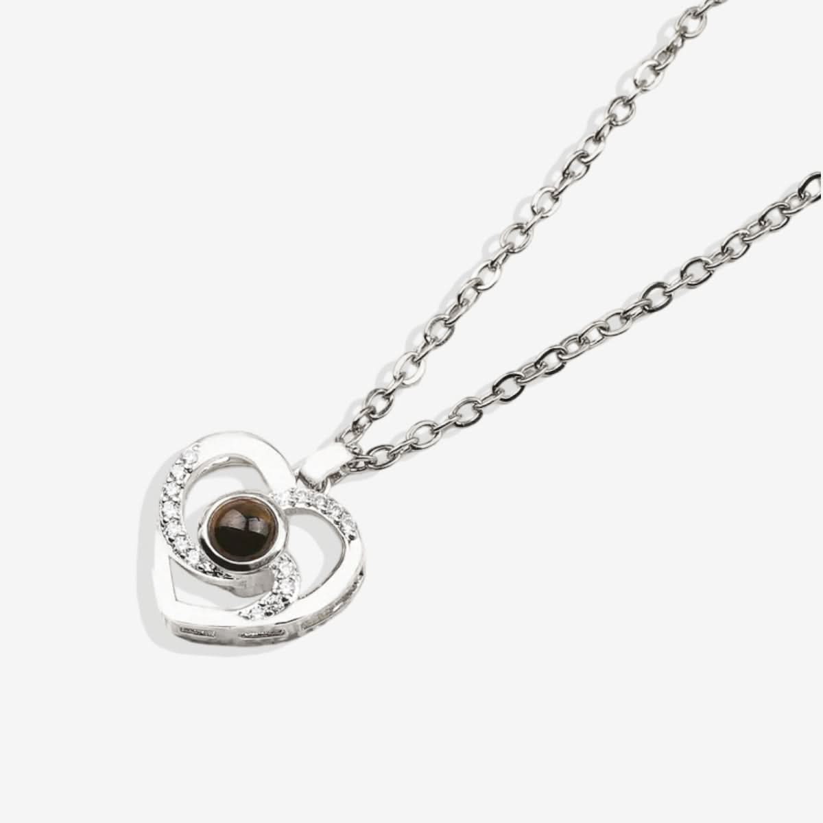 Collier photo pavé Center of My Heart