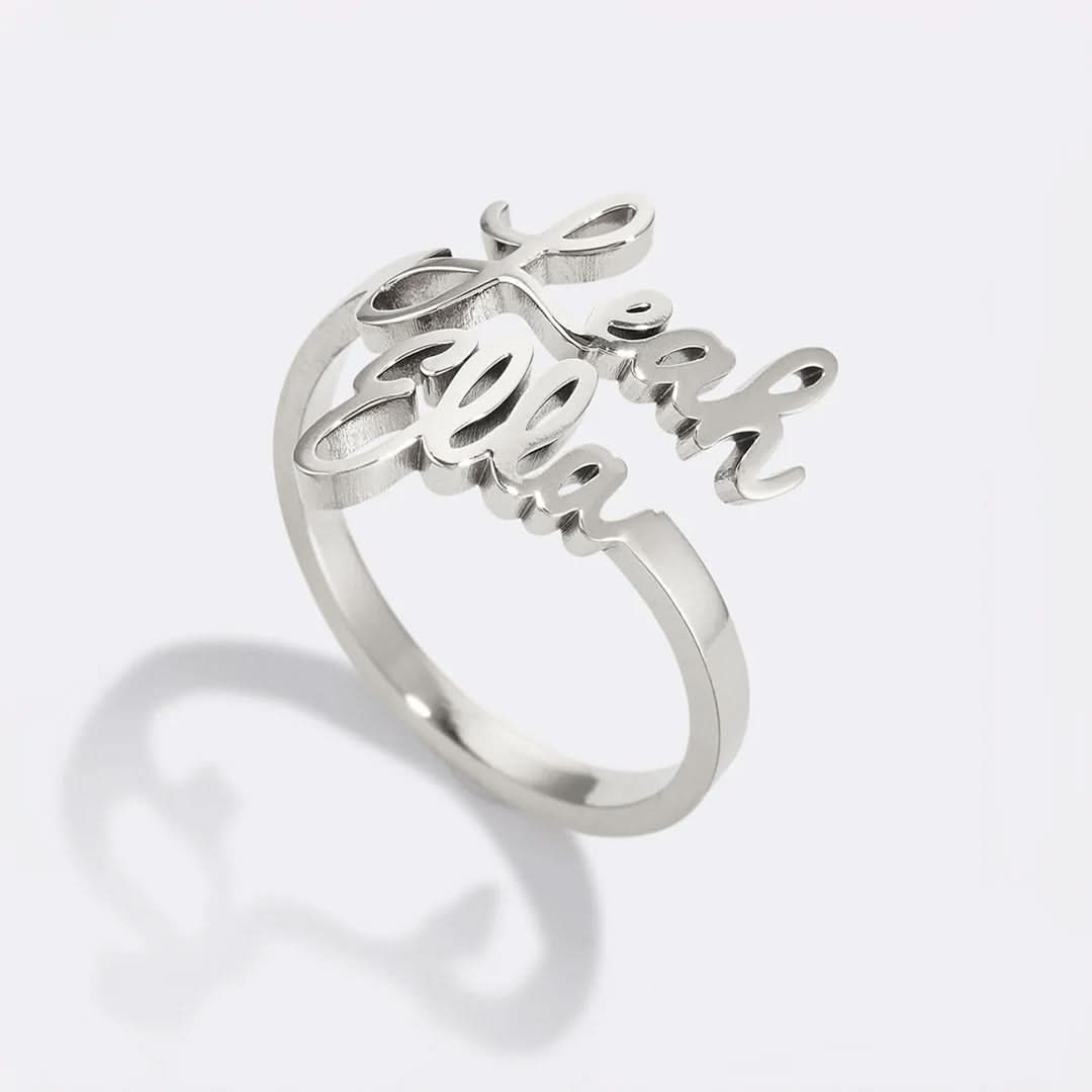 Bague double prénom