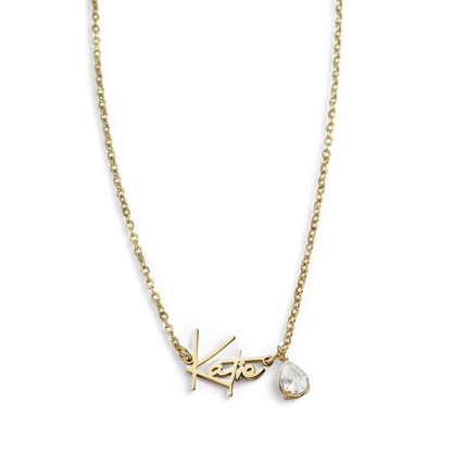 Collier avec pierre de naissance fait main