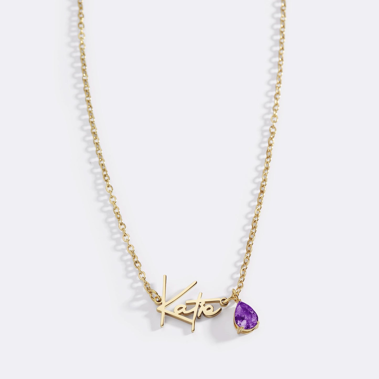 Collier avec pierre de naissance fait main