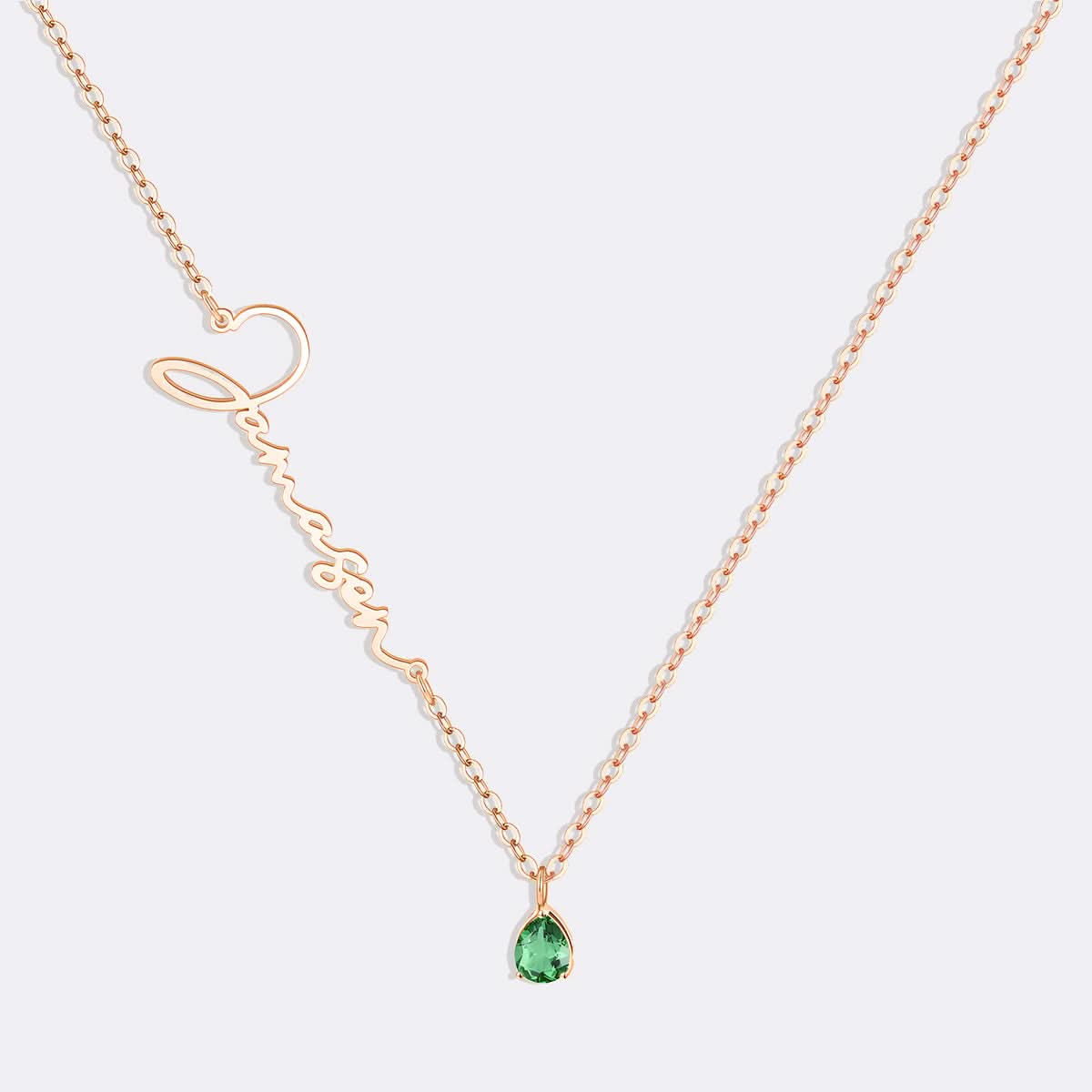 Collier avec pierre de naissance fait main