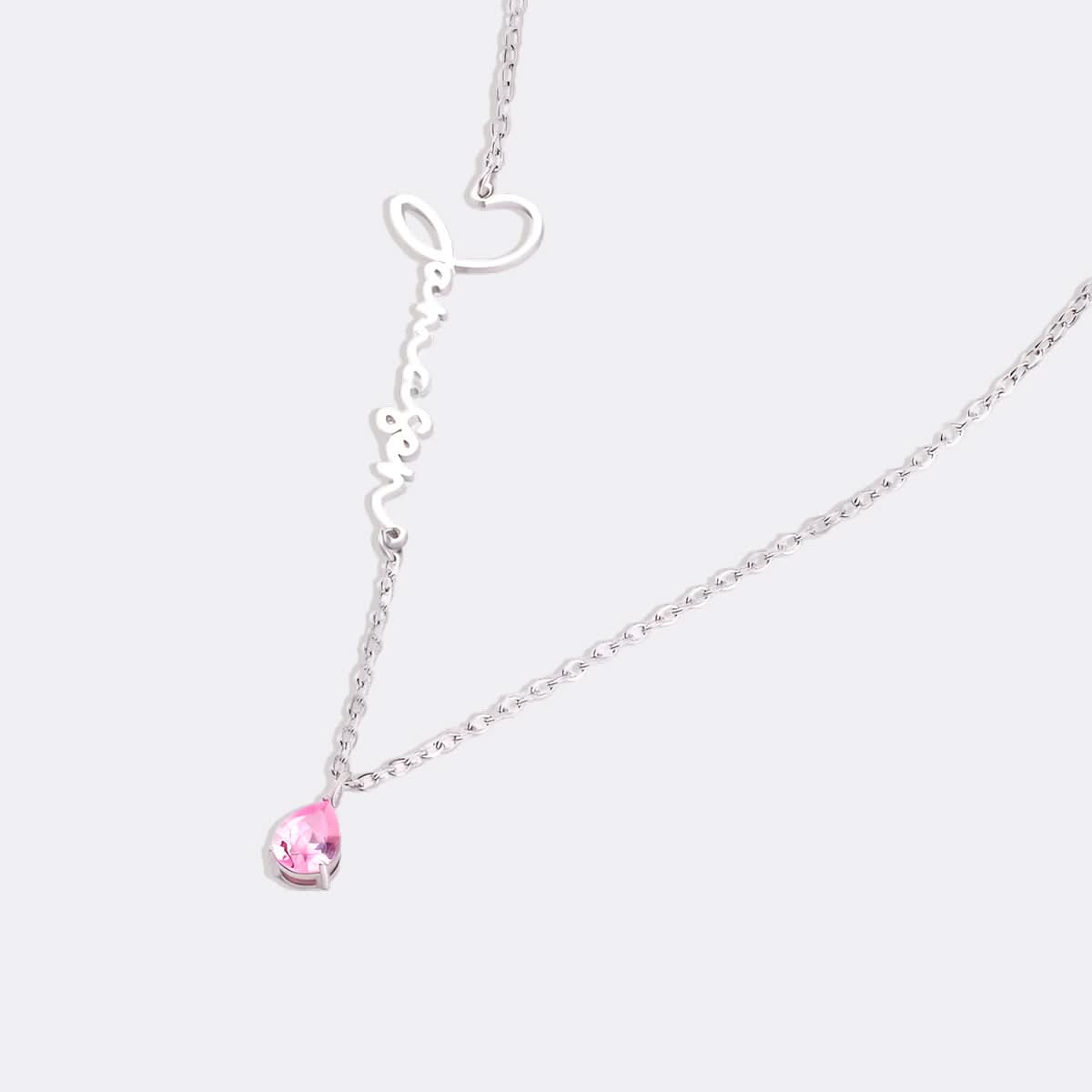 Collier avec pierre de naissance fait main