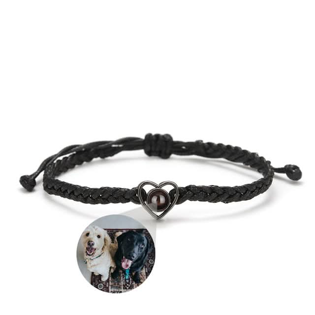 Bracelet Photo Ajustable Coeur