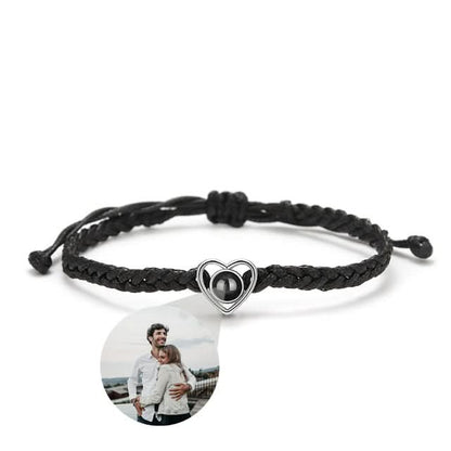 Bracelet Photo Ajustable Coeur