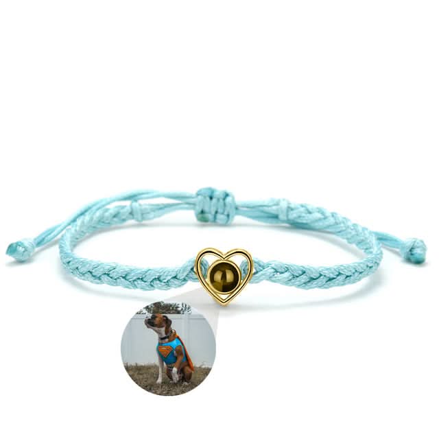 Bracelet Photo Ajustable Coeur