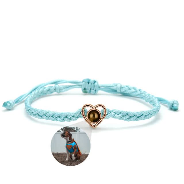 Bracelet Photo Ajustable Coeur