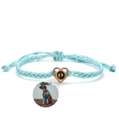 Bracelet Photo Ajustable Coeur