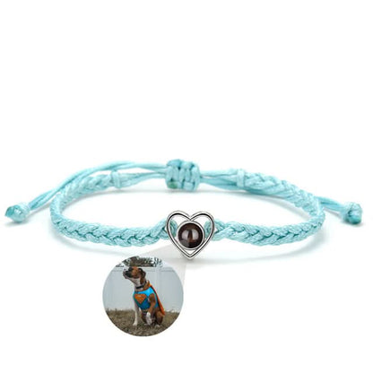 Bracelet Photo Ajustable Coeur