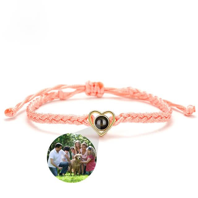 Bracelet Photo Ajustable Coeur