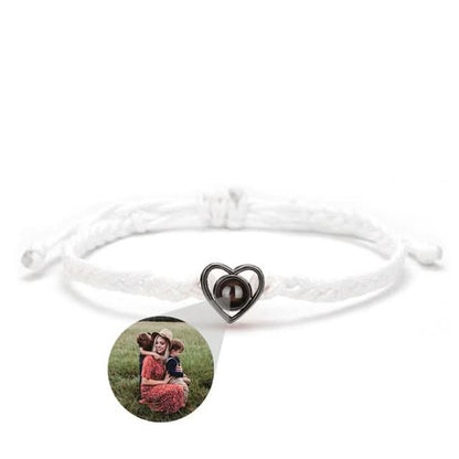 Bracelet Photo Ajustable Coeur