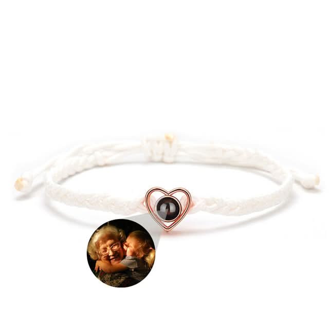 Bracelet Photo Ajustable Coeur