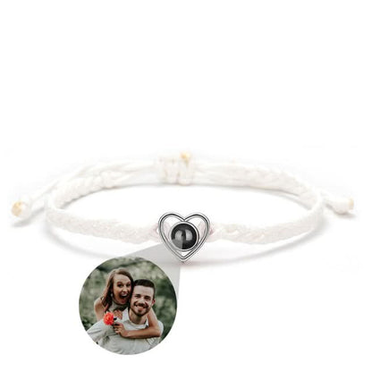 Bracelet Photo Ajustable Coeur