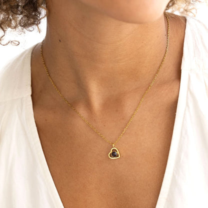 Collier Photo Coeur Personnalisé