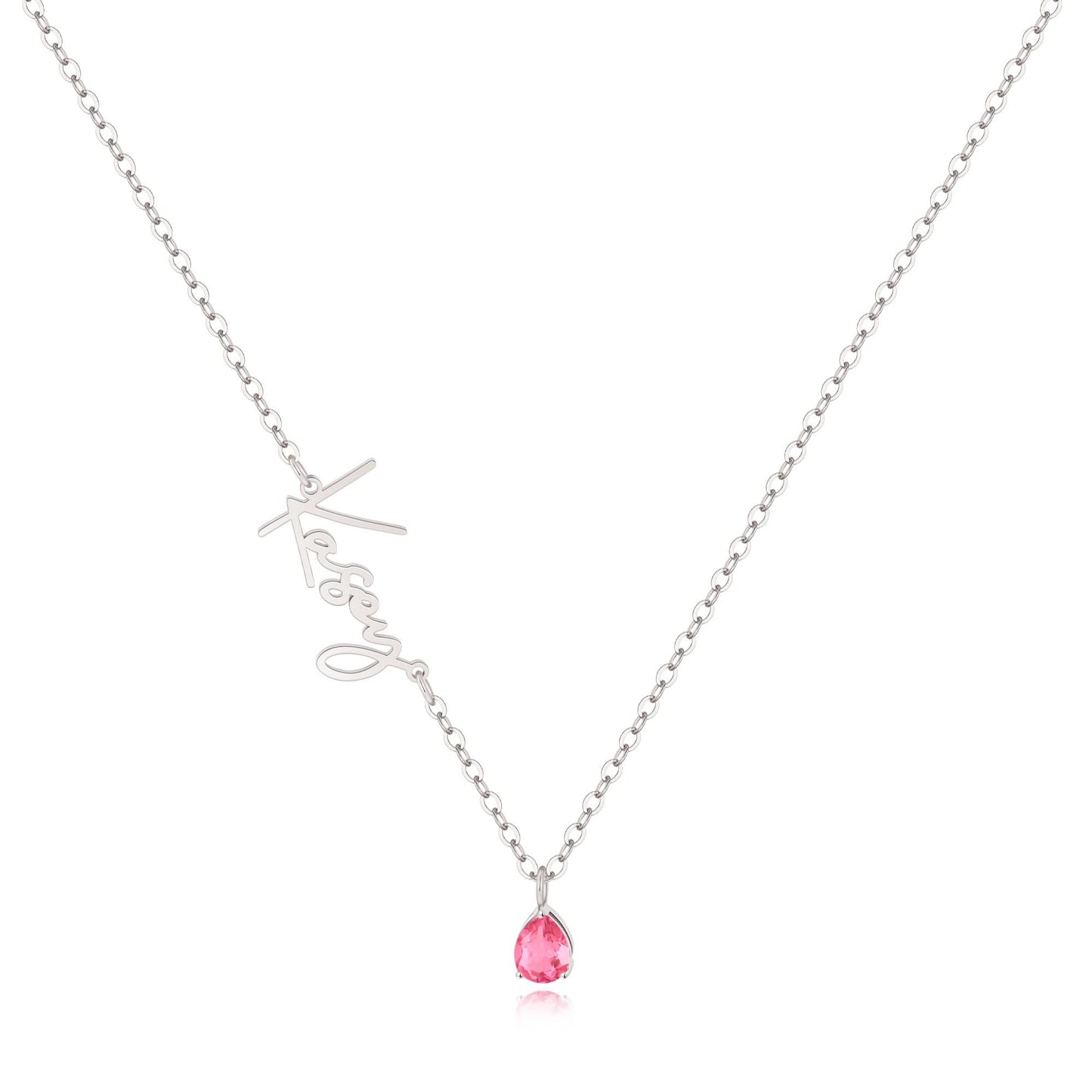 Collier avec pierre de naissance fait main