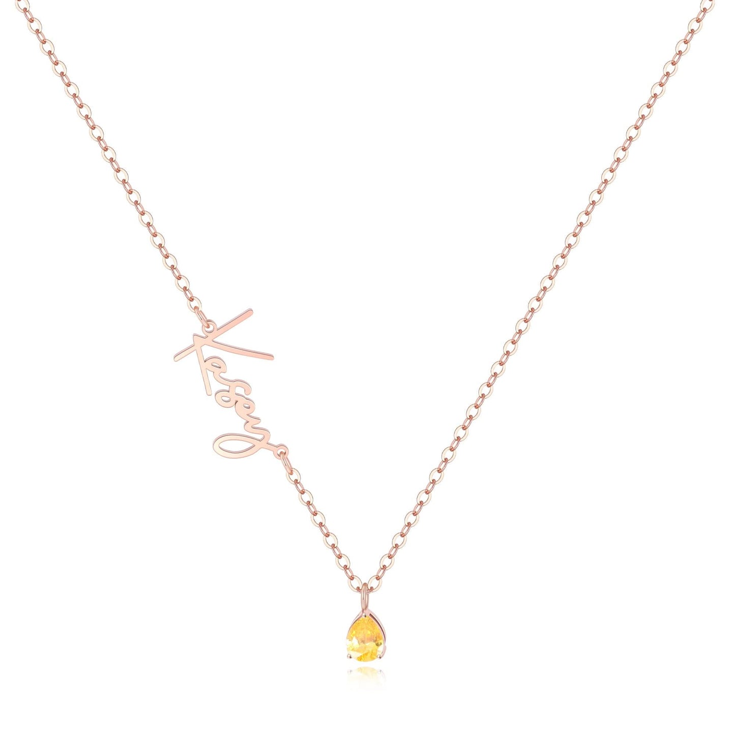 Collier avec pierre de naissance fait main