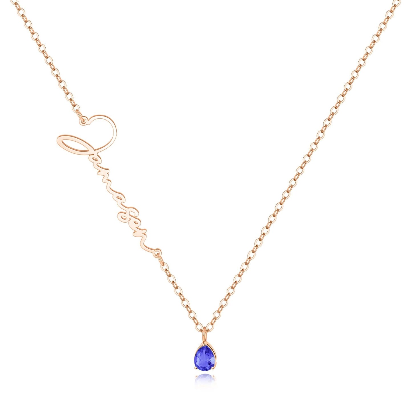 Collier avec pierre de naissance fait main