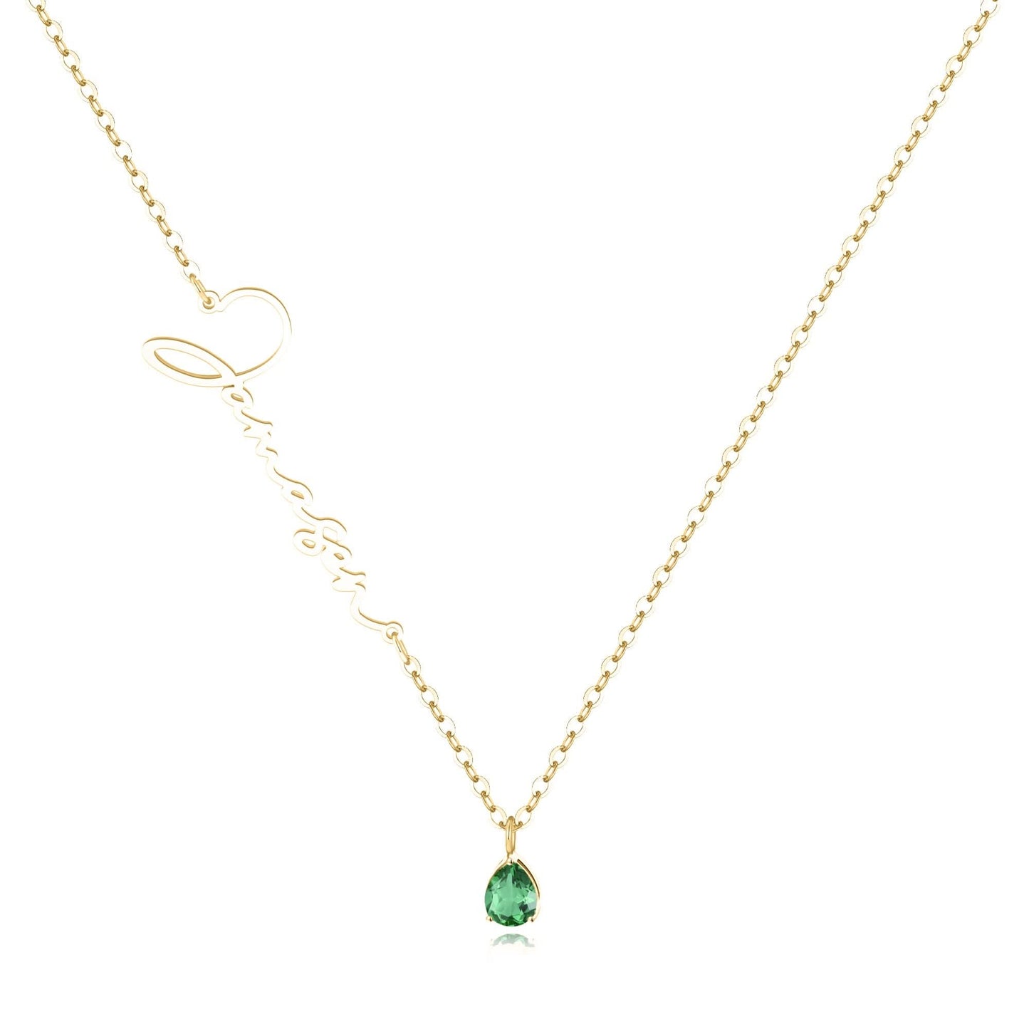 Collier avec pierre de naissance fait main