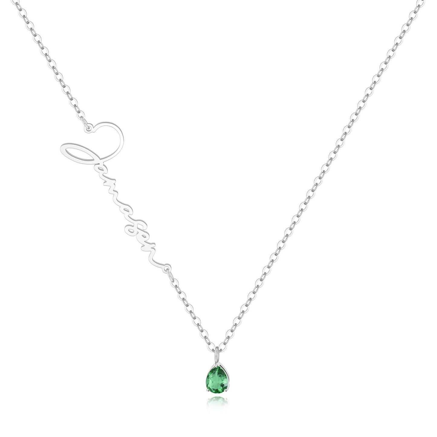 Collier avec pierre de naissance fait main
