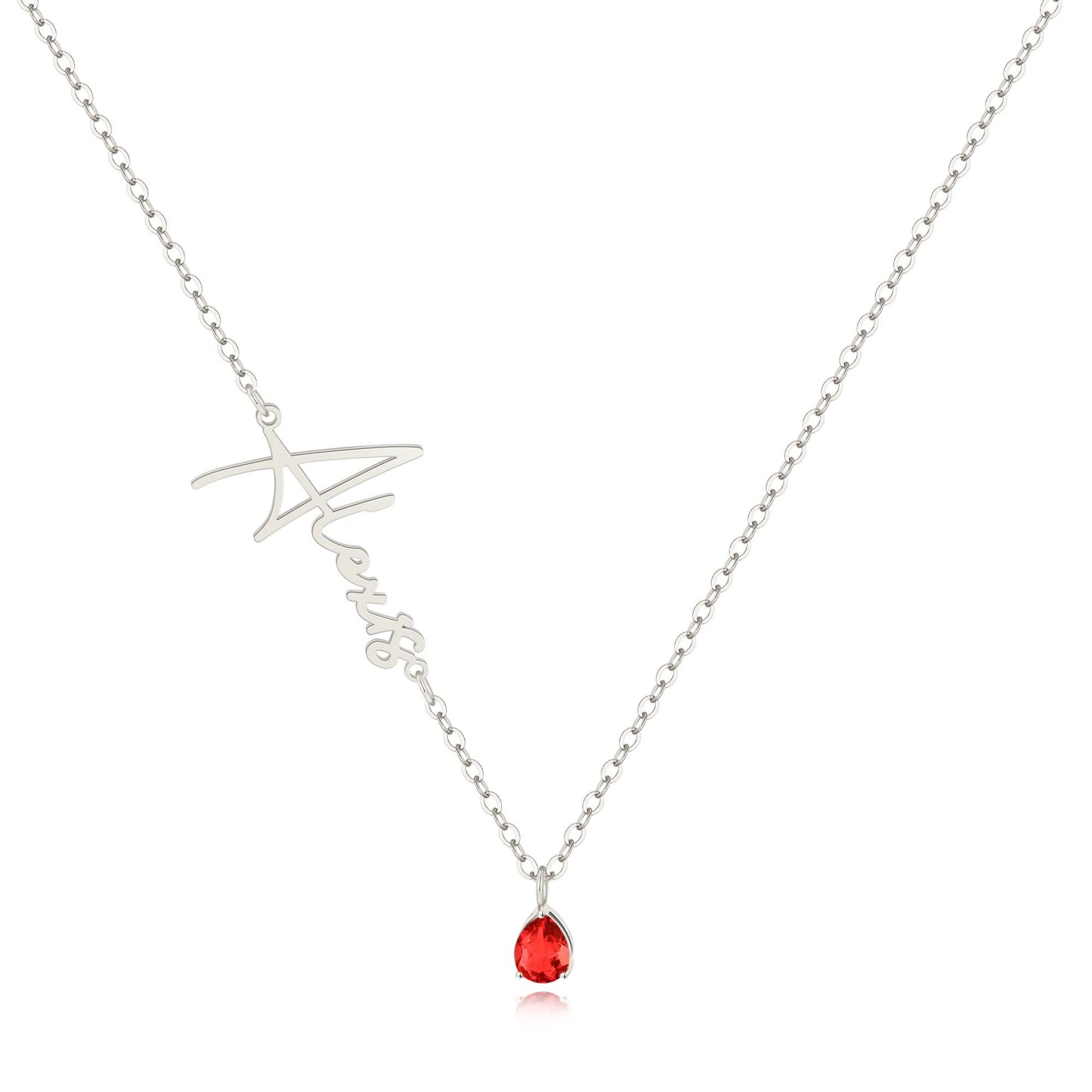 Collier avec pierre de naissance fait main