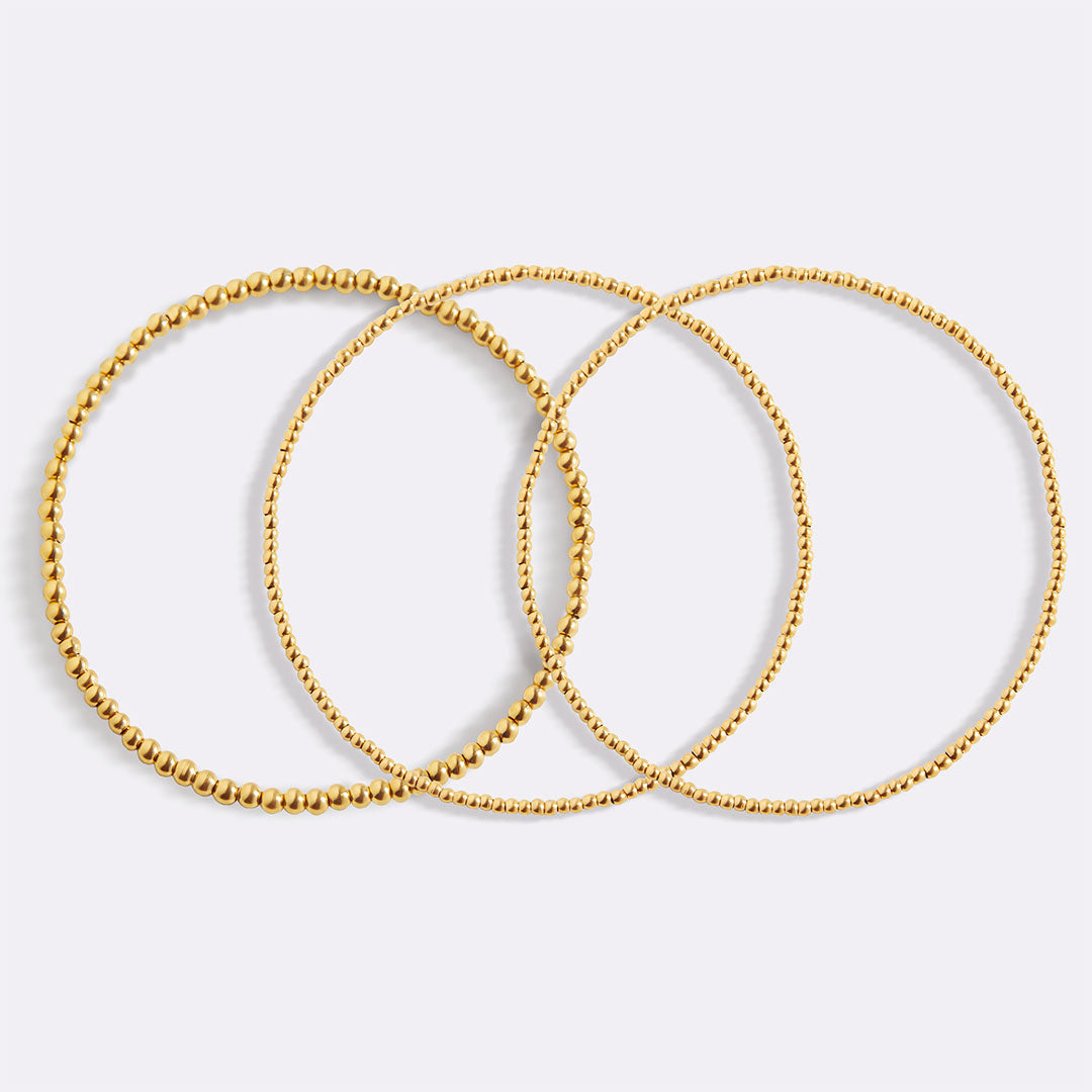 Set di bracciali a perline da impilare 322