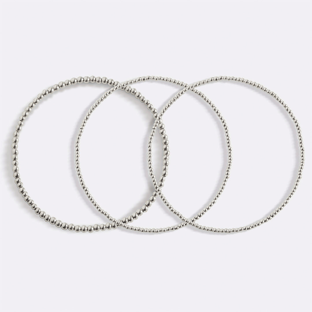 Set di bracciali a perline da impilare 322