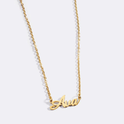 Collier Prénom Plume