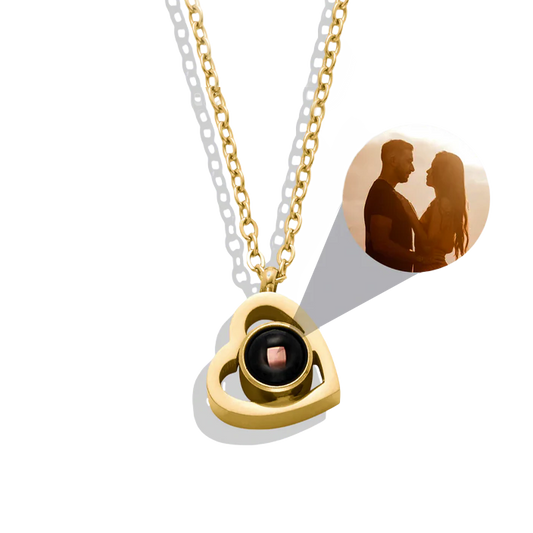 Collier Photo Coeur Personnalisé