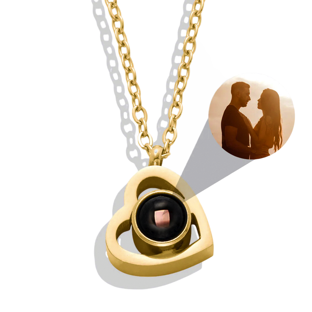 Collier Photo Coeur Personnalisé