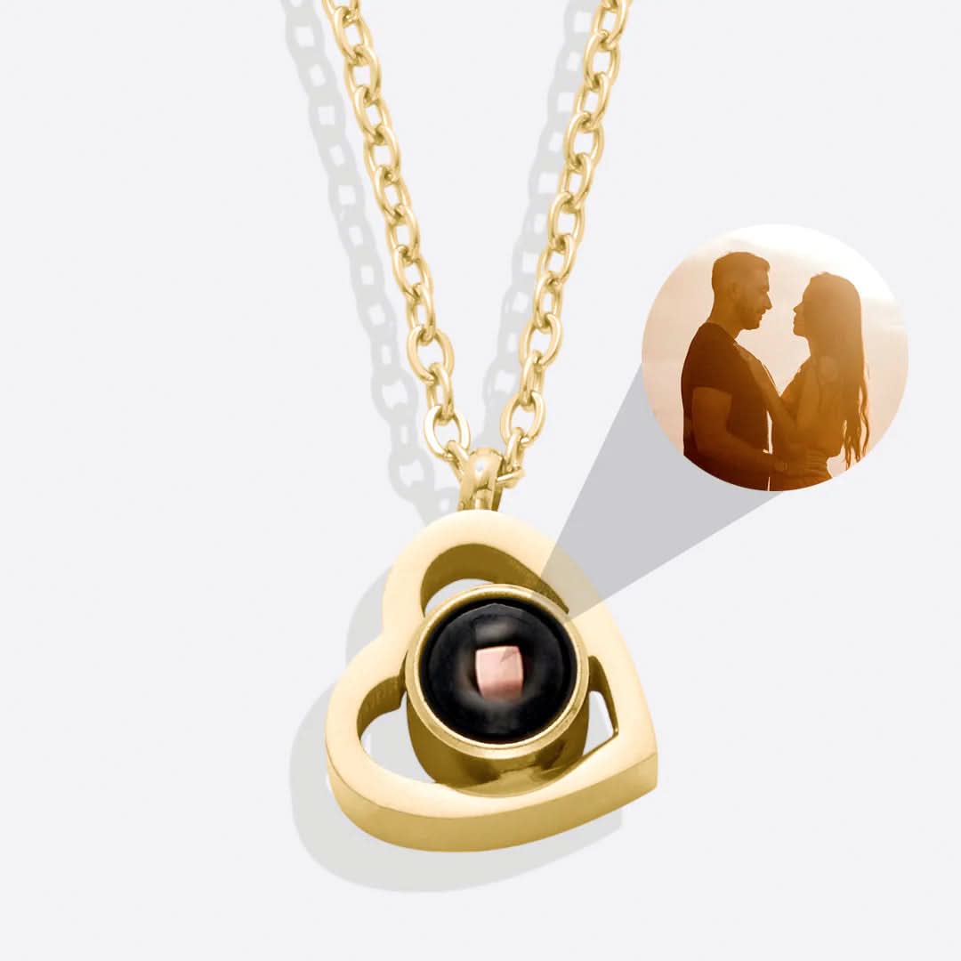 Collier Photo Coeur Personnalisé