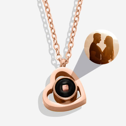 Collier Photo Coeur Personnalisé