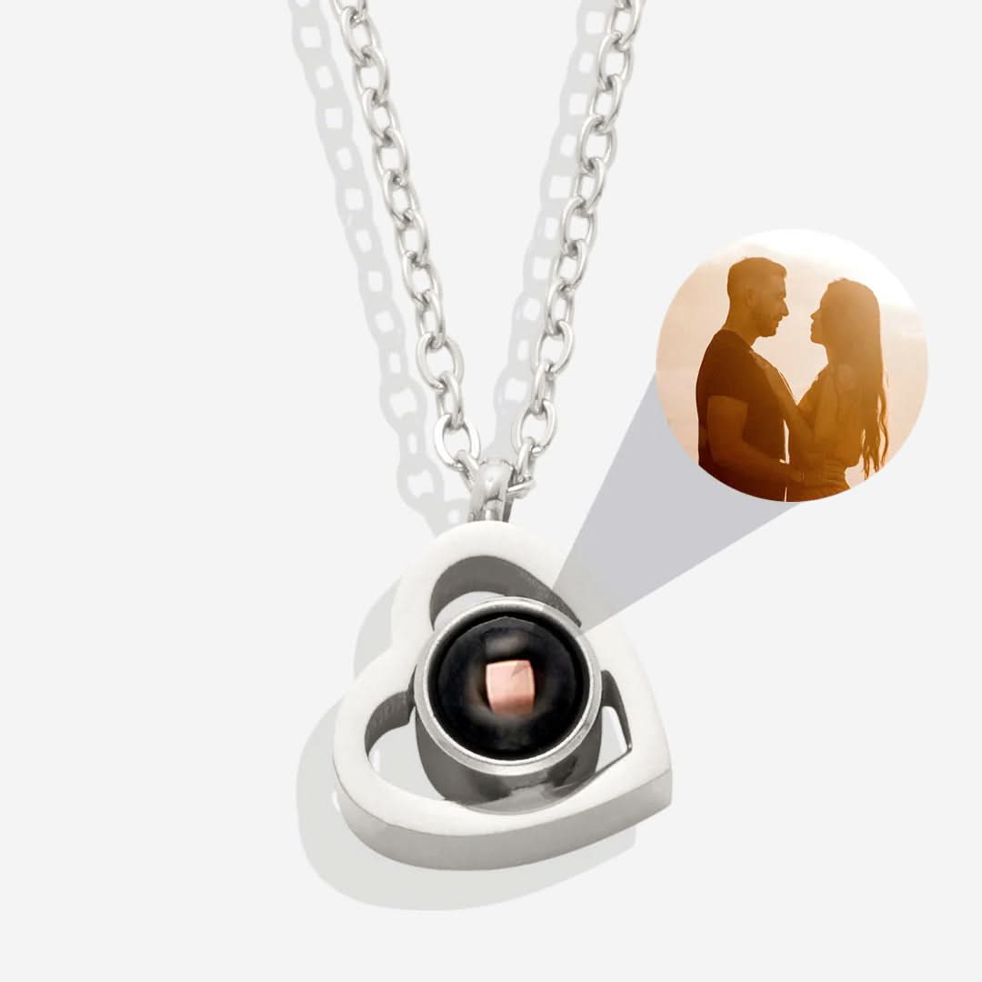 Collier Photo Coeur Personnalisé