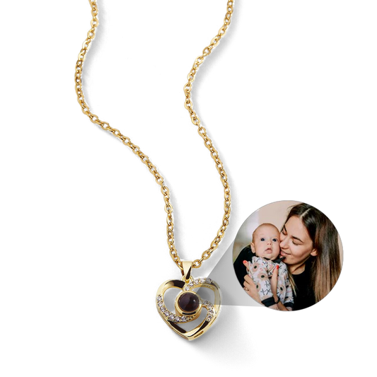 Collier photo pavé Center of My Heart