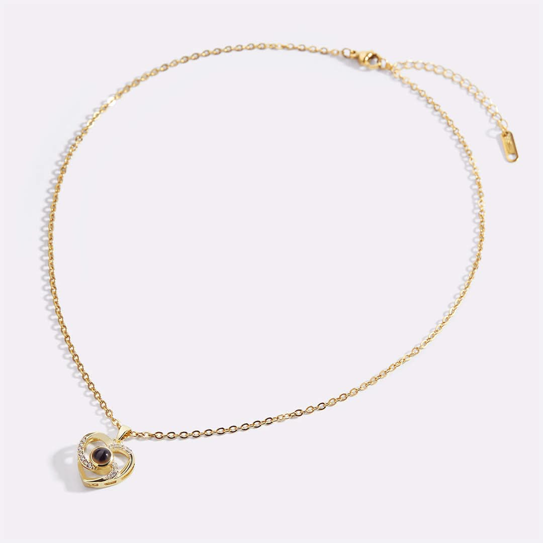 Collier photo pavé Center of My Heart