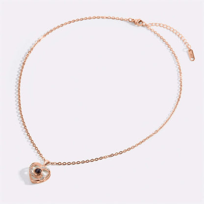 Collier photo pavé Center of My Heart