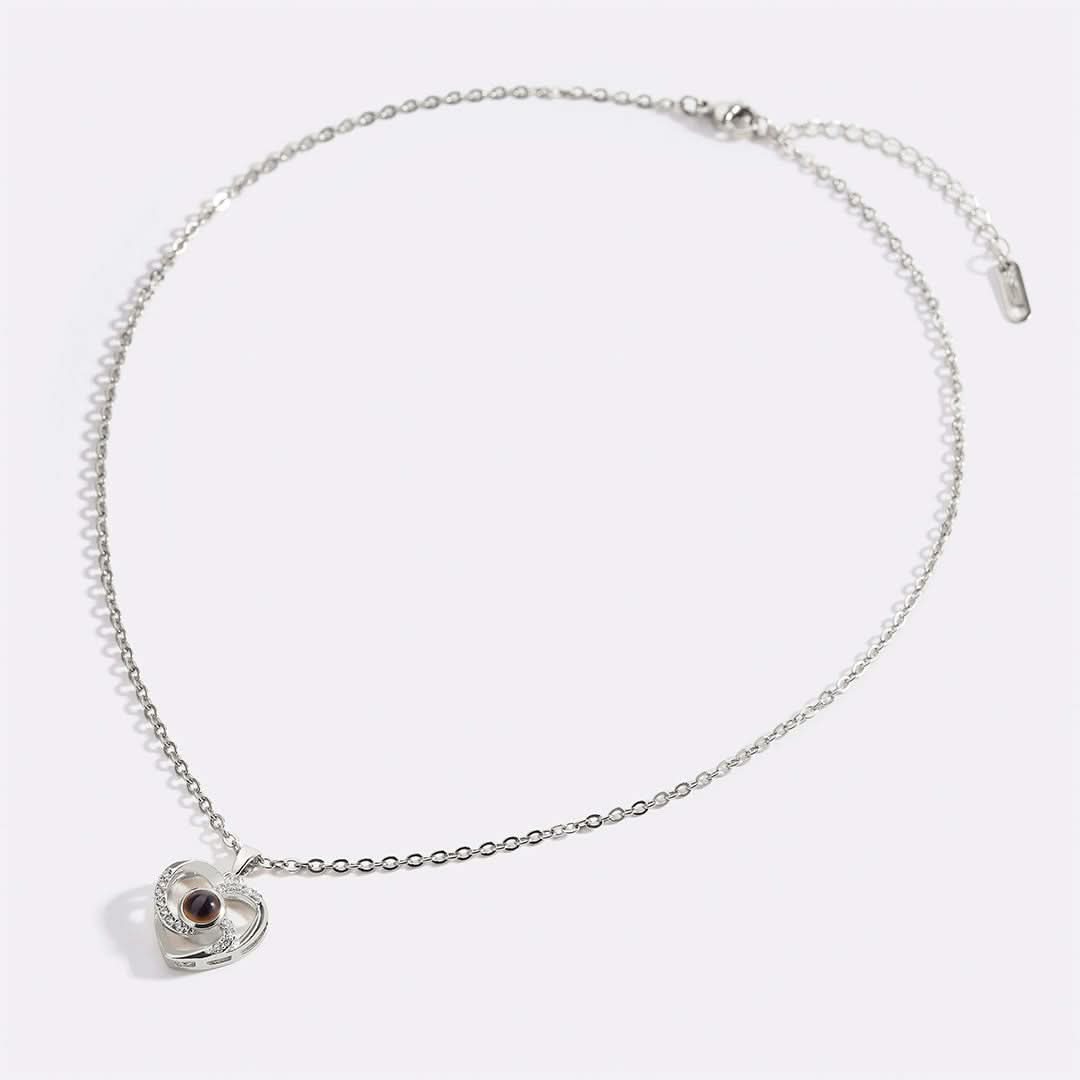 Collier photo pavé Center of My Heart