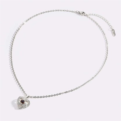 Collier photo pavé Center of My Heart