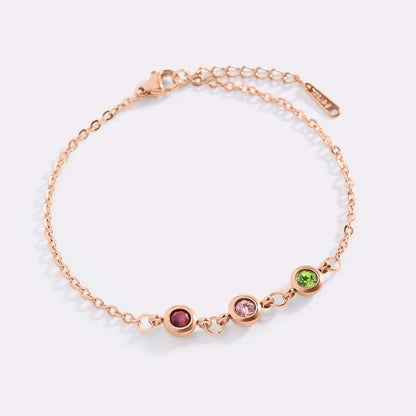 Bracelet personnalisé avec pierre de naissance
