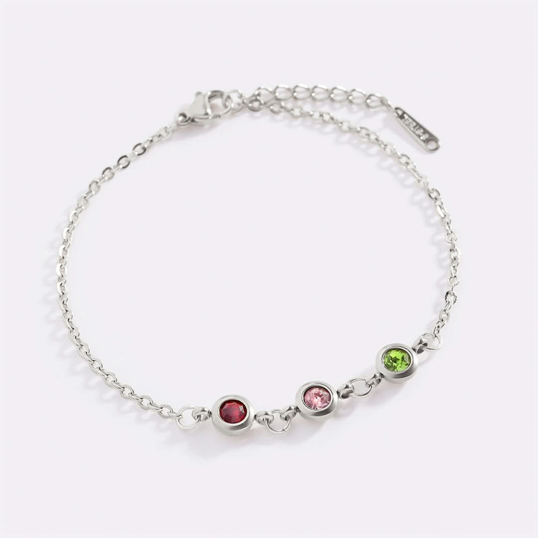 Bracelet personnalisé avec pierre de naissance