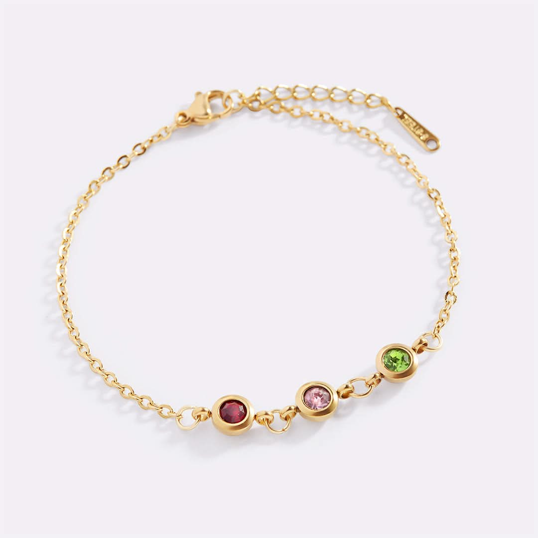 Bracelet personnalisé avec pierre de naissance